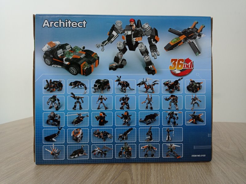 "Transport 36 in 1", 256 parts, analogue of Lego
