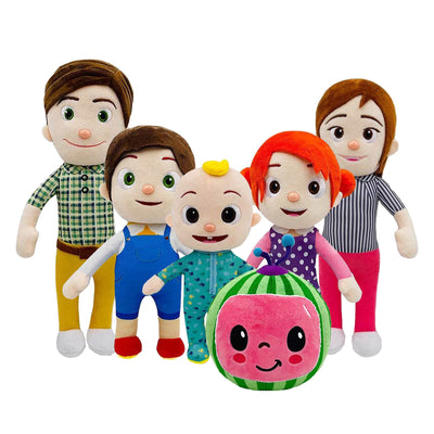 COCOMELON Family Plush Toy Doll 6 Pcs for Children
