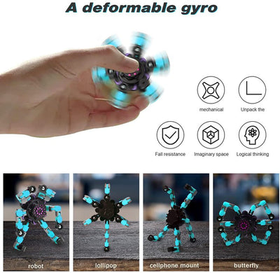 Transformable Fingertip Fidget Spinner