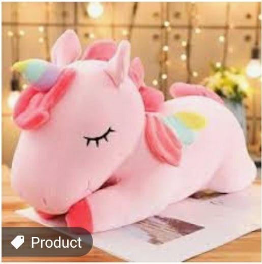 pink Unicorn Plush  15 inches